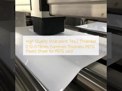 Point Vicat de haute qualité 74±2 Épaisseur 0,10-0,76 mm Feuille de plastique PETG d'épaisseur courante pour carte PETG