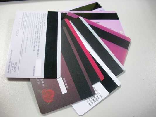 RPvc recouvert de 0,06 mm HICO / LOCO Strips Film de carte bande magnétique pour les cartes de fidélité