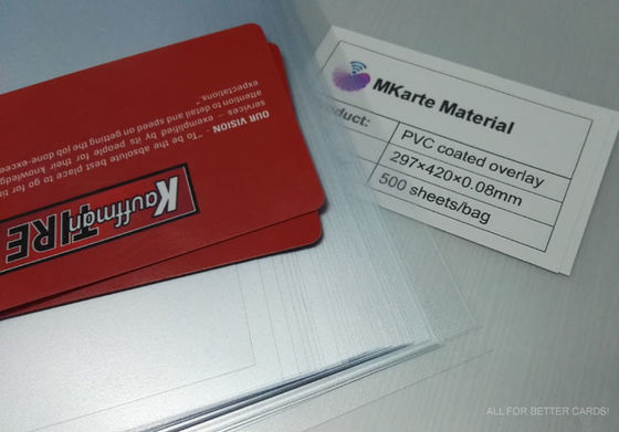 0.04-0.1 mm Épaisseur A3 ou sur mesure PVC revêtue MCO-W Haute résistance à la traction et au point de rupture