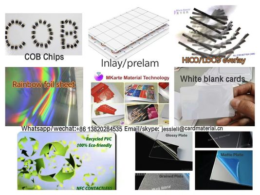 Carréité ≤1 mm/m Carte en plastique en PVC HP Indigo Impression numérique avec bonne résistance aux chocs