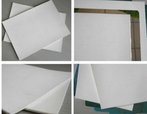 Coussins en feutre confortables pour stratification de cartes à puce avec finition de surface en laine et matériau intermédiaire en gel de silice noir