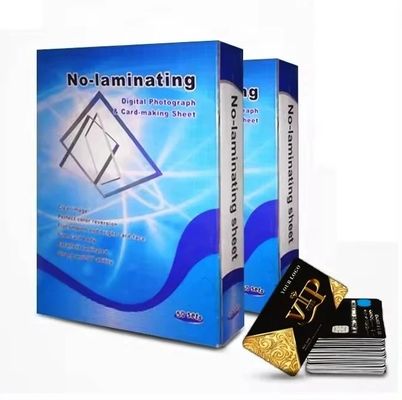 Feuille non laminée durable résistant à la chaleur à 130°C - 160°C pour l'impression au laser et à jet d'encre en couleurs blanches et transparentes et en format A4, A3, A3+