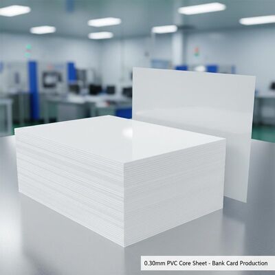 0.30 mm épaisseur Offset imprimable en PVC feuille de base pour la production de cartes bancaires