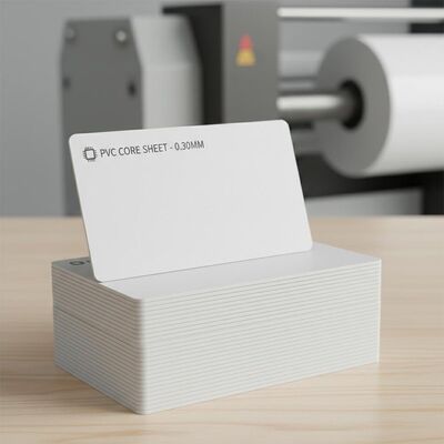 0.30 mm épaisseur Offset imprimable en PVC feuille de base pour la production de cartes bancaires