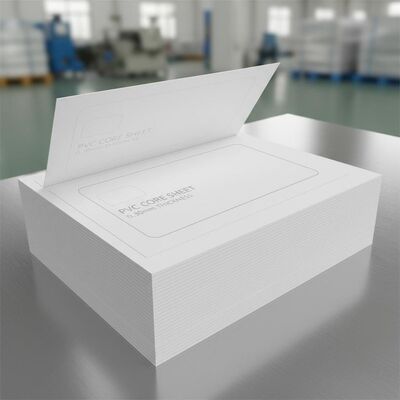 0.30 mm épaisseur Offset imprimable en PVC feuille de base pour la production de cartes bancaires