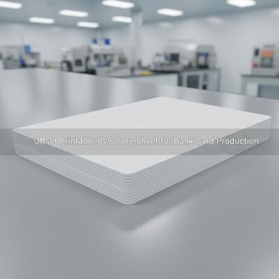 0.30 mm épaisseur Offset imprimable en PVC feuille de base pour la production de cartes bancaires