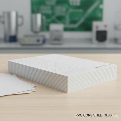 0.30 mm épaisseur Offset imprimable en PVC feuille de base pour la production de cartes bancaires
