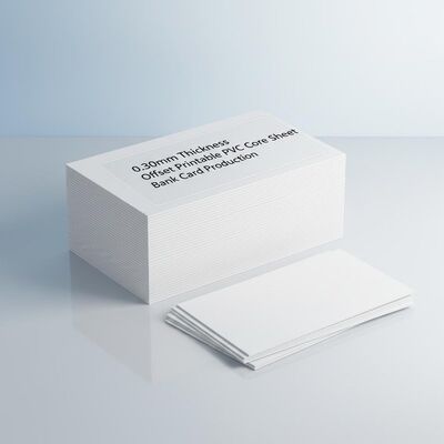 0.30 mm épaisseur Offset imprimable en PVC feuille de base pour la production de cartes bancaires
