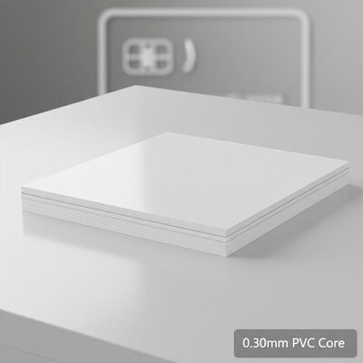 0.30 mm épaisseur Offset imprimable en PVC feuille de base pour la production de cartes bancaires