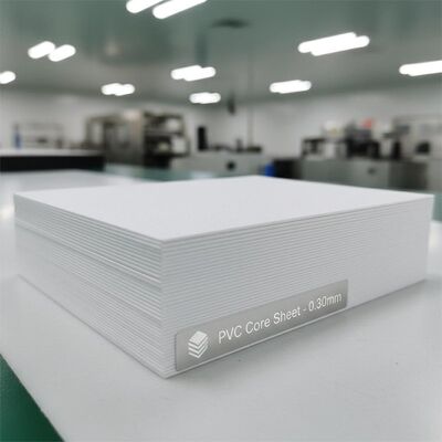 0.30 mm épaisseur Offset imprimable en PVC feuille de base pour la production de cartes bancaires
