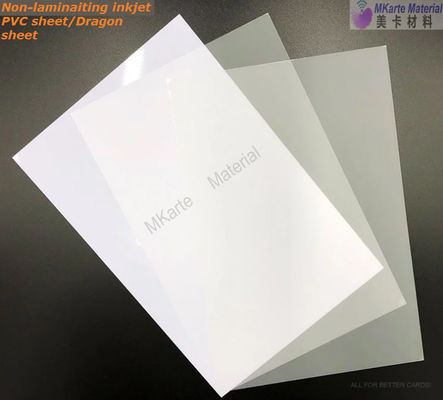 feuille de Non-stratification MNI-3 de jet d'encre de PVC de dragon blanc de 0.15mm+0.46mm+0.15mm
