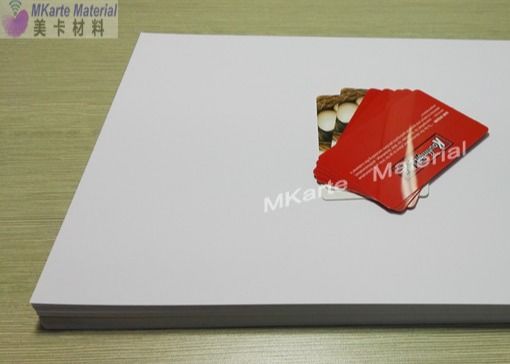 Doubles feuilles imprimables latérales de PVC de Digital avec l'excellente adhérence d'encre et la résistance au pelage forte