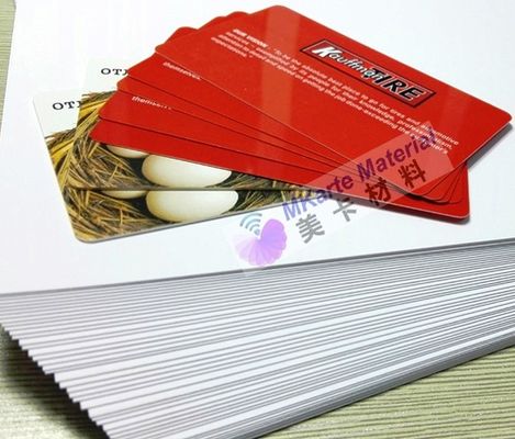 Feuille de noyau de PVC de production de Smart Card les deux côtés sans le revêtement de colle