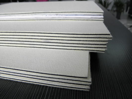 Protection chaude stratifiée de laine noire de coussin de presse de protection pour le lamineur de presse de carte de PVC