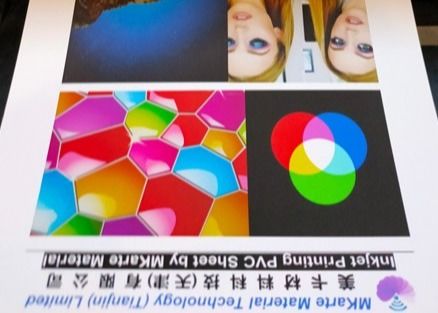 Doubles feuilles imprimables latérales de PVC de Digital avec l'excellente adhérence d'encre et la résistance au pelage forte