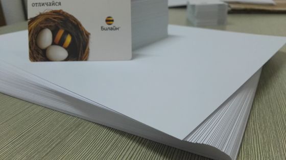 Images Konica Digital de la haute définition imprimant des feuilles de PVC pour la production de carte de PVC