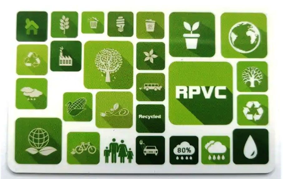 Environnemental 0,3 mm couleur blanche Recycleable imprimable PVC feuille de plastique pour la production de cartes Smat