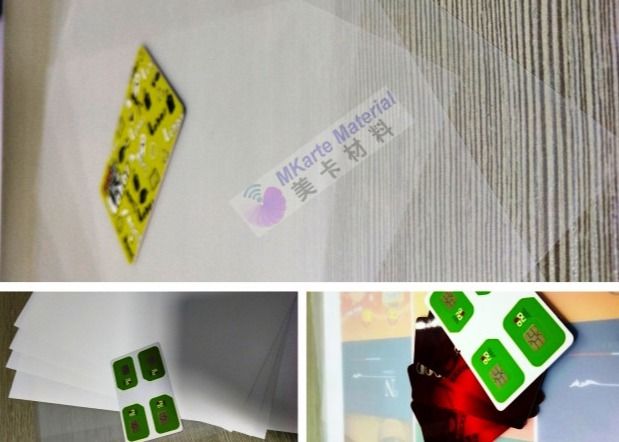 Précisez la feuille découpée avec des matrices de profil de polycarbonate d'impression offset pour la production de corps de carte PC